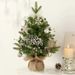 Mini Christmas Tree Music Box With Ornaments – Festive Tabletop Decoration With Melody For Xmas Home Decor & Gift_maomaolike.com