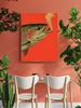 A Decorative Salmon Painting Blending Pop Art Style With Absurd Humour, A Quintessential Expression Of Whimsical Aesthetics And Ironic Art_maomaolike.com