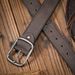 Men Women Western Denim Pu Leather Belt - Vintage Jeans With Carved Buckle Brown Belt_maomaolike.com