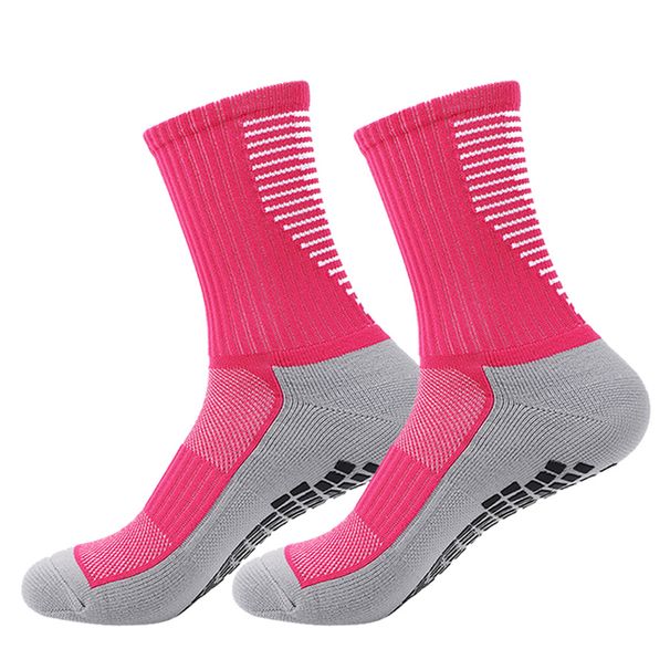 Unisex Men's and women's professional non-slip football socks thick towel bottom in the tube dot men's and women's sports socks basketball socks_maomaolike.com