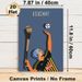Kilkenny Hurling Painting Poster, Minimalist Flat-style Illustrated Hurler With Hurley & Sliotar Poster, Sporty Decorative Piece Suitable For Home_maomaolike.com