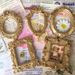 Ins Style Gold European Relief Resin Small Photo Empty Frame Carved Journal Decoration Material For Photography_maomaolike.com