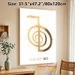 Cho-Ku-Rei Reiki Symbol Painting Poster, Gilded Minimalist Symbolic Poster, Serene Spiritual Design Ideal For Meditation Spaces, Living Rooms And_maomaolike.com