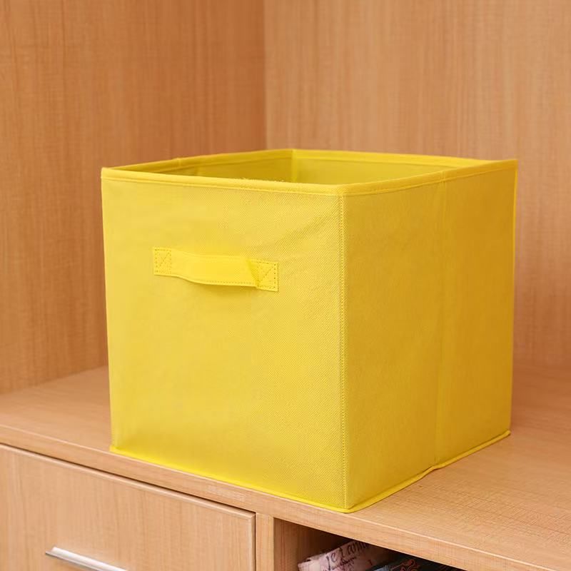Foldable Lidless Storage Box, Household Non-woven Fabric Underwear Storage Box, Large Organizer Box, Wardrobe Miscellaneous Storage Box_maomaolike.com