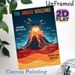 Anger Volcano Emotional Education Painting Poster, Vibrant Illustrated Volcano Scene Poster, Helps Recognize Anger And Hidden Feelings, Suitable For_maomaolike.com