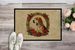 American Foxhound Christmas Flowers Doormat Front Door Mat Indoor Outdoor Rugs For Entryway, Non Slip Washable Low Pile, 24H X 36W_maomaolike.com