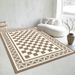 Living Room Rug,Large Rug,Oversized, Gold Leaves Design,Bedroom Rug,Soft And Thick, Machine Washable, Thickened Rug, Bedside Rug,Decorative Indoor Rug_maomaolike.com