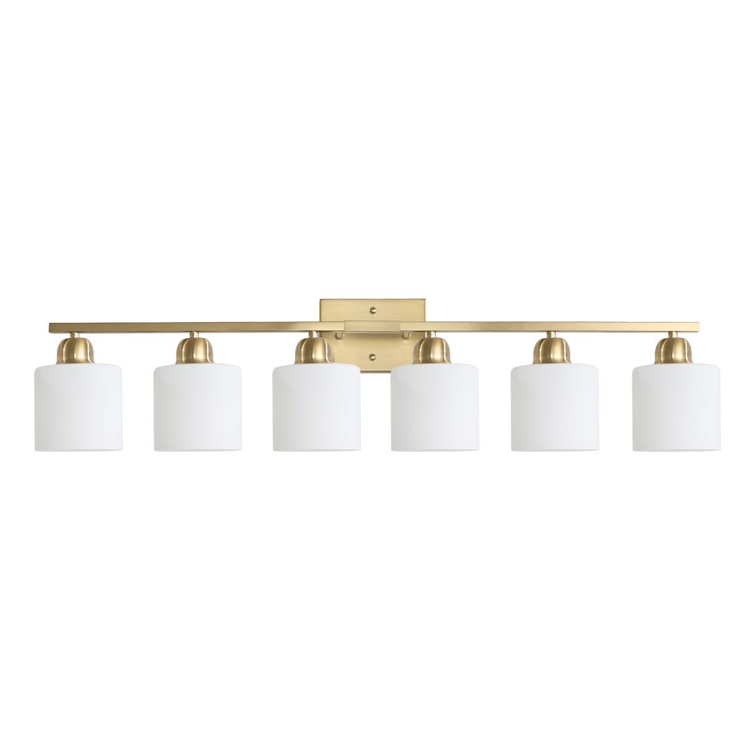 6 Light Gold Bathroom Vanity Light, Gold Bathroom Light Fixtures, 38 Modern Brushed Gold Vanity Lighting Fixtures For Bathroom Over Mirror, Gold Sconces Wall Lighting For Bedroom Living Room_maomaolike.com