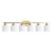 6 Light Gold Bathroom Vanity Light, Gold Bathroom Light Fixtures, 38 Modern Brushed Gold Vanity Lighting Fixtures For Bathroom Over Mirror, Gold Sconces Wall Lighting For Bedroom Living Room_maomaolike.com