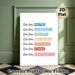German Motivational Affirmation Painting Poster, Vibrant Color-blocked Typographic Poster, Uplifting Daily Motivational Reminder, Suitable For Home_maomaolike.com