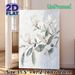Magnolia Themed Painting Poster, Soft-toned Impasto Floral Poster, Elegant Blooming Magnolia Artwork Ideal For Living Room, Bedroom And Dining Area_maomaolike.com