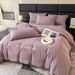 Brushed Bedding Set Four-Piece Pure Cotton Bed Sheet Duvet Cover Autumn Winter New Thickened Light Luxury High-End Wholesale_maomaolike.com