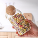 Transparent Glass Moisture-proof Tea Round Wooden Ball With Lid Stopper, Coffee Bean Sealed Jar, Creative Storage Bottle_maomaolike.com