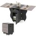 Folding Dining Table 3-in-1 Space-Saving Drop Leaf Kitchen Table With Lockable Wheels For The Kitchen, Dining Area, Workshop And Home Office_maomaolike.com