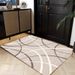 Living Room Rug Large Size Gorgeous Gold Frame Design Bedroom Rug Plush Thickened Machine Washable Thickened Underlay Interior Decorative Rug_maomaolike.com