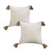 SOGA 2X 50cm Beige Rib Knit Throw Pillow Cover_maomaolike.com
