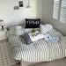 Home Textile Striped Quilt Set Super Soft Washed Printed Pillowcase Digital Printing_maomaolike.com