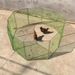 Folding Poultry Farmer Chicken, Duck, Goose Fence, Vegetable Garden Fence, No Assembly Required, Poultry Animal Wire Mesh Fence_maomaolike.com