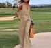 Women's Clothing Summer New Cotton And Linen Sleeveless Vest Vest Trousers Two Piece Suit Female Casual Fashion Suit_maomaolike.com