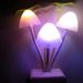 Novelty Fungus EU & US Plug Light Sensor 220V 3 LED Colorful Mushroom Lamp Led Night Lights_maomaolike.com