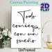 Inspirational Spanish Quote Painting Poster, Minimalist Handwritten Typography Poster, Motivational Message Decor Suitable For Home Office, Living_maomaolike.com