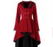 Women's Clothing Autumn new retro mid length windbreaker for women Gothic style jacket large size women's clothing_maomaolike.com