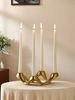 1PC French Luxury Style Four Hole Candlestick Home Romantic Candlelight Dinner Scene Decoration Candlestick Accessories_maomaolike.com
