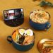 SUS 304 Bowls Ramen Bowls 1300ML Soup Bowls Cereal Bowl Fruit Bowls Noodle Bowls For Home Kitchen Blue Green_maomaolike.com