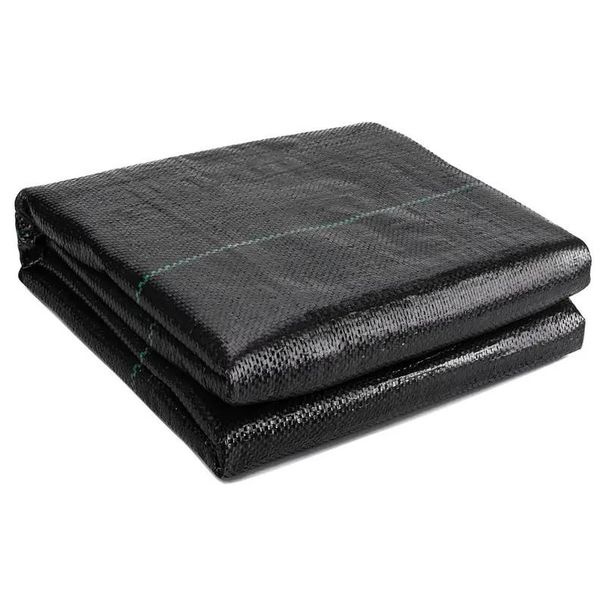 Heavy-Duty PP Barrier Fabric – Black Landscape Ground Cover For Gardens, Orchards & Farms (1m-2m Width, 5m-10m Length)_maomaolike.com