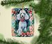 Poodle Christmas Porcelain Ornament Christmas Tree Hanging Decorations For Home Christmas Holiday, Rectangle, Gift, Multicolor_maomaolike.com