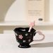 Cherry Blossom Ceramic Cup, Creative Coffee Cup, Mug, Home Girls' Cup_maomaolike.com