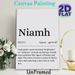 Niamh Name Meaning Painting Poster, Minimalist Typographic Text Poster, Informative Irish Lore Content Ideal For Home Wall Decor, Bedroom, Living Room_maomaolike.com