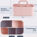 Multiuse Caddy Organizer With Handle - Stackable Plastic Tote Bin - Art Craft Supplies, Office, Desk, Stationery Pen Holder, Kitchen, Utensil, Makeup, Bathroom, Shower, Cleaning, Dorm Organizer - Pink_maomaolike.com