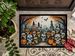 Calaveras Sugar Skulls Spooky Halloween Doormat Front Door Mat Indoor Outdoor Rugs For Entryway, Non Slip Washable Low Pile, 24H X 36W_maomaolike.com