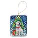 Great Pyrenees Christmas Porcelain Ornament Christmas Tree Hanging Decorations For Home Christmas Holiday, Rectangle, Gift, Multicolor_maomaolike.com