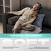 Livelylodge Modular Sectional Sofa With Wooden Frame And Pull-Out Bed, Convertible Couch For Living Room, Available In Black, White, And Gray, 109" L X 30.5" W X 34" H_maomaolike.com