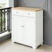 Kitchen Storage Cabinet, Sideboard Floor Cupboard With Solid Wood Top_maomaolike.com