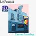 Stonewall Inn Building Painting Poster, Colorful Retro Architectural Scene Poster, Nostalgic Urban-themed Artwork, Suitable For Home, Café And Lounge_maomaolike.com