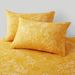 Yellow Luxury Bohemian Cover Polyester Skin Friendly Bed Mattress Protector Fitted Sheet_maomaolike.com
