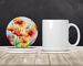 Gerbera Daisies In Watercolor Large Sandstone Coasters Pack Of 4 Absorbent Round Coasters Decor Gifts For Men Or Women, 4 In, Multicolor_maomaolike.com
