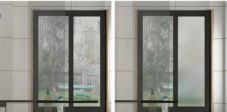 Self-Adhesive Frosted Office Window Privacy Protection No Glue Sticker Translucent Opaque Glass Film_maomaolike.com