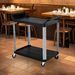 SOGA 2 Tier Food Trolley Portable Kitchen Cart Multifunctional Big Utility Service With Wheels 950x500x640mm Black_maomaolike.com