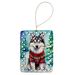 Alaskan Malamute Christmas Porcelain Ornament Christmas Tree Hanging Decorations For Home Christmas Holiday, Rectangle, Gift, Multicolor_maomaolike.com