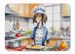 Saluki The Chef Memory Foam Kitchen Mat Machine Washable Anti-Fatigue Mat Cushion Comfort Bath Mat Or Kitchen Rug_maomaolike.com
