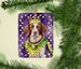 Brittany Spaniel King Of Mardi Gras Porcelain Ornament Christmas Tree Hanging Decorations For Home Christmas Holiday, Rectangle, Gift, Multicolor_maomaolike.com