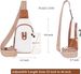 Small Sling Bag For Women Crossbody Bags For Women Trendy Leather Chest Waist Bag Mini Fanny Packs Cross Body Purse For Travel (Style B Off White)_maomaolike.com