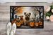 Norfolk Terrier Spooky Halloween Doormat Front Door Mat Indoor Outdoor Rugs For Entryway, Non Slip Washable Low Pile, 24H X 36W_maomaolike.com