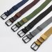 New Porous Pin Buckle Canvas Belts Men's Fashion Versatile Student Youth Military Training Extended Denim Designer Belt_maomaolike.com