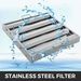 VEVOR Pack Of 6 Hood Filters 19.5W X 24.5H Inch, 430 Stainless Steel 4 Grooves Commercial Hood Filters, Range Hood Filter For Grease Rated Commercial Kitchen Exhaust Hoods_maomaolike.com