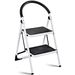 2.75 Feet Folding Step Stool With Iron Frame And Anti-Slip Pedals_maomaolike.com